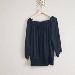 Sami & jo top size xl dark green top